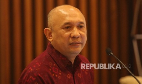 Kepala Staf Kepresidenan Teten Masduki memberikan pidato sambutanya saat menghadiri pembukaan 