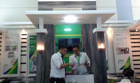 Kepala Urusan Investasi Properti BPJS Ketenagakerjaan Wiradana saat ditemui di stan pameran BPJS Ketenagakerjaan, Selasa (16/2).   