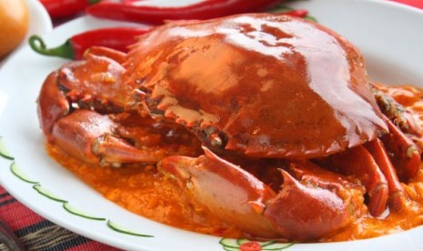 Kepiting pedas khas Singapura