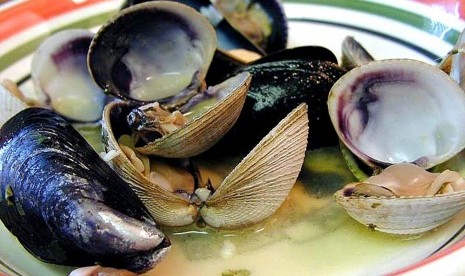 Kerang mengandung kadmium yang berpotensi memicu kanker.