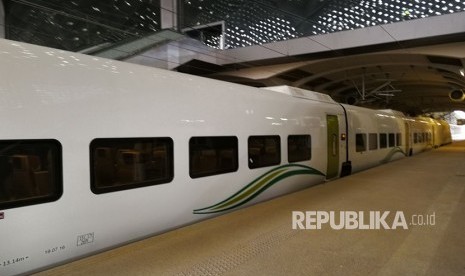  Kereta Api Haramain akan Menambah Jumlah Layanan Selama Ramadhan. Foto:   Kereta berkecepatan sekitar 300 km/jam segera akan melayani rute Makkah-Jedah-Madinah.