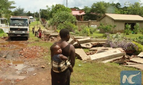 Kerusakan akibat banjir di Zimbabwe