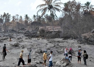 Kerusakan akibat letusan Merapi yang memerlukan rehabilitasi