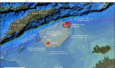 Laut Timor (ilustrasi). Seorang WNA Aljazair terombang-ambing di Laut Timor karena mencoba berenang dari Timor Leste ke Australia.