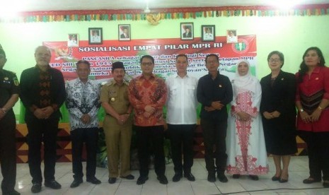 Ketua Badan Sosialisasi Ahmad Basarah memberikan sosialisasi empat pilar di Lampung.