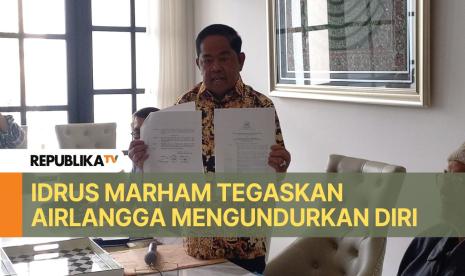 Ketua Dewan Pembina Bappilu Partai Golkar Idrus Marham saat konferensi pers di IM Center, Kecamatan Menteng, Jakarta Pusat, Selasa (13/8/2024). 