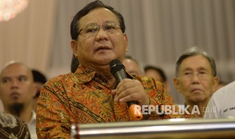 Ketua Dewan Pembina Partai Gerindra Prabowo Subianto