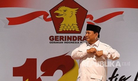 Ketua Dewan Pembina Partai Gerindra Prabowo Subianto 