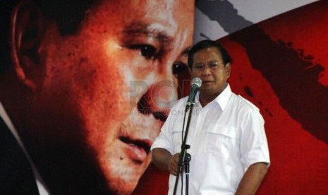 Presidential candidate from Gerindra Party, Prabowo Subianto (file photo)