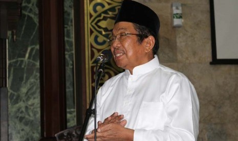 Ketua Dewan Pengurus Masjid Agung Sunda Kelapa H M Aksa Mahmud