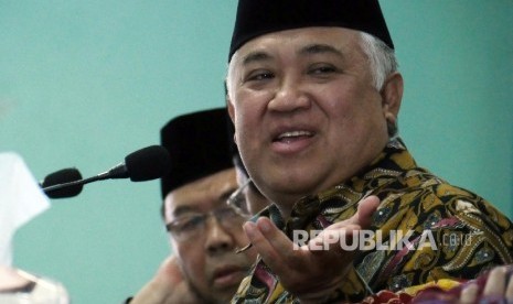 Ketua Dewan Pertimbangan Majelis Ulama Indonesia (Watim MUI) Din Syamsudin 