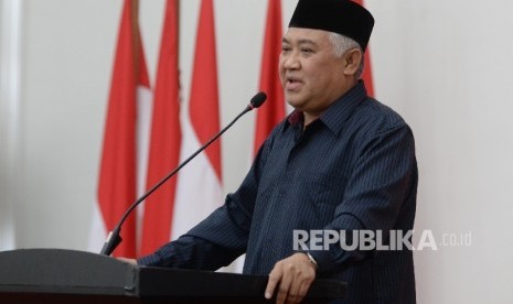 Mantan Ketua Umum Muhammadiyah, Din Syamsuddin, mengingatkan bangsa Indonesia dan umat Islam tak lupakan sejarah dan jasa ulama 