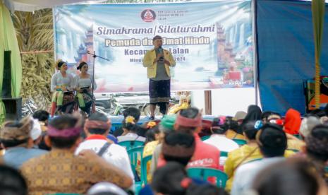 Ketua Dewan Pimpinan Provinsi Perhimpunan Pemuda Hindu Indonesia (DPP Peradah Indonesia) Sumatera Selatan, I Made Sumartawan. 