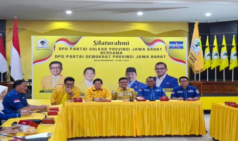 Ketua DPD Golkar Jabar, Ace Hasan Syadzily menerima kunjungan Partai Demokrat Jabar