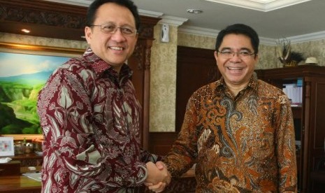 Ketua DPD Irman Gusman dan Ketua BKPM Franky Sibarani