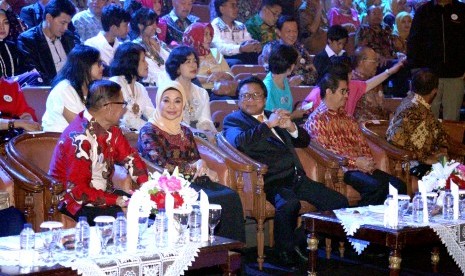 Ketua DPD RI Oesman Sapta menghadiri Ulang tahun TVRI ke-55, di auditorium TVRI, Sabtu (26/8). 