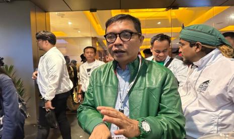 Ketua DPP PPP Achmad Baidowi alias Awiek di Djakarta Theater, Jakarta Pusat, Sabtu (30/12/2023) malam WIB.