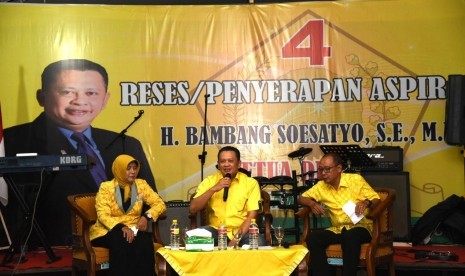 Ketua DPR, Bambang Soesatyo saat melakukan reses di Kebumen.