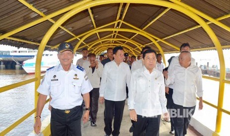 Ketua DPR Setya Novanto melakukan kunjungan kerja dan Safari Ramadhan di Pelabuhan Kargo Pelindo Dumai Provinsi Riau. 