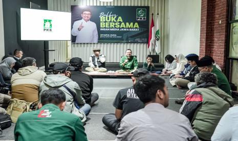 Ketua DPW PKB Jabar, Syaiful Huda diacara buka bersama media akhir pekan lalu