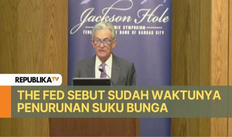 Ketua Federal Reserve Jerome Powell sebut sudah waktunya penurunan suku bunga.