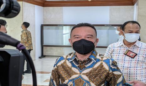 Ketua Harian DPP Partai Gerindra yang juga Wakil Ketua DPR Sufmi Dasco Ahmad di Gedung Nusantara II, Kompleks Parlemen, Jakarta, Kamis (26/8).