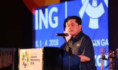 Chief of Indonesian Asian Games Organizing Committee (INASGOC) Erick Thohir 