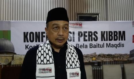 Ketua Koalisi Indonesia Bela Baitul Maqdis (KIBBM) Ustadz Bachtiar Nashir.