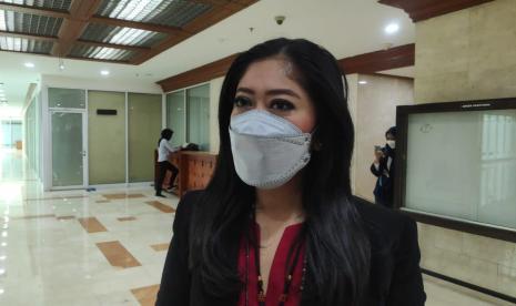 Ketua Komisi I DPR Meutya Hafid di Gedung Nusantara II, Kompleks Parlemen, Jakarta, Kamis (10/6).