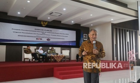 Ketua Komisi Pemberantasan Korupsi (KPK), Agus Rahardjo menjadi pembicara  dalam diskusi publik di Universitas Muhammadiyah Malang UMM (UMM).