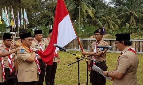 Ketua Kwarnas Gerakan Pramuka Adhyaksa Dault melantik Gubernur Kepulauan Bangka Belitung, Erzaldi Rosman Djohan menjadi Ketua Majelis Pembimbing Daerah (Mabida) Gerakan Pramuka masa bakti 2018-2023