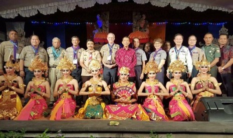 Ketua Kwarnas Pramuka Adhyaksa Dault saat pertemuan Pimpinan Pramuka se-Asia Pasifik (Asia-Pacific Regional Scout Leaders Summit) di Bali pada 22-25 April 2017 