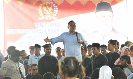 Ketua Majelis Permusyawaratan Rakyat (MPR) Zulkifli Hasan menyampaikan Sosialisasi Empat Pilar di Lampung.