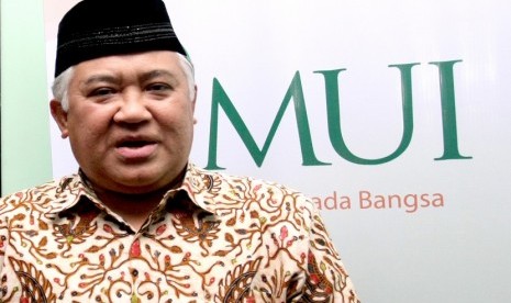 Ketua Majelis Ulama Indonesia (MUI) Din Syamsuddin.