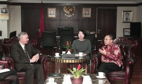 Ketua MPR menerima kunjungan Duta Besar Selandia Baru di Gedung MPR/DPR