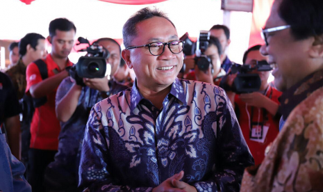 Ketua MPR RI Zulkifli Hasan di puncak Hari Pers Nasional 2018.