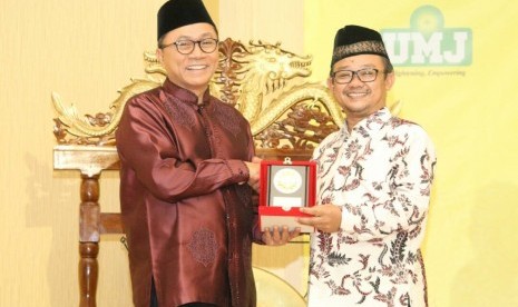 Ketua MPR RI, Zulkifli Hasan, menghadiri Penutupan Pengkajian Ramadhan 1438 Pimpinan Pusat Muhammadiyah di Fakultas Kedokteran Universitas Muhammadiyah, Jakarta, Rabu (7/6). 