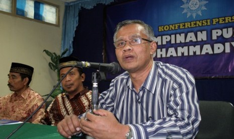 Ketua PP Muhammadiyah, Haedar Nashir (kanan)