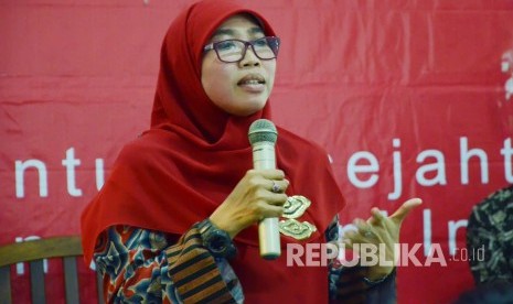 Ketua Pusat Pelayanan Terpadu Pemberdayaan Perempuan dan Anak (P2TP2A) Jabar, Netty Prasetyani Heryawan. (Republika/Edi Yusuf)