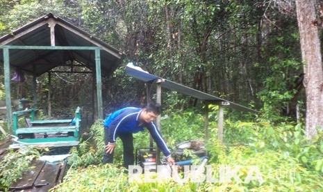 ketua Tim Serbu Api,  Laboratorium Alam Hutan Gambut, di Desa Kireng Bangkirai, Kecamatan Sabangau, Palangkaraya, Provinsi Kalimantan Tengah. Selasa(2/3)