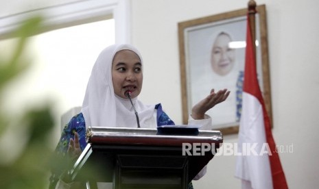 Ketua umum Badan Kontak Majelis Taklim (BKMT) Syifa Fauzia 