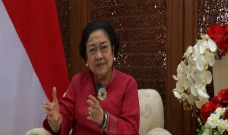 PDIP Surabaya Resmikan Kantor Baru. Ketua Umum DPP PDI Perjuangan (PDIP) Megawati Soekarnoputri 