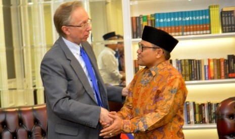 Ketua Umum DPP PKB Muhaimin Iskandar mengadakan pertemuan dengan Duta Besar Rusia untuk Indonesia Mikhail Galuzin  di Jakarta, Rabu  (7/6).