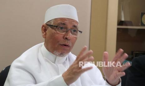  Rabithah Alawiyah Imbau Umat Patuhi Fatwa MUI. Foto:  Ketua Umum DPP Rabithah Alawiyah Habib Zein Umar Smith(Republika/Darmawan)