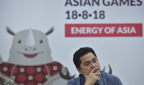 Ketua Panitia Penyelenggaraan Asian Games 2018 (Inasgoc) Erick Thohir.