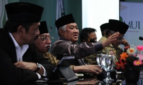 Ketua Umum Majelis Ulama Indonesia Din Syamsuddin.