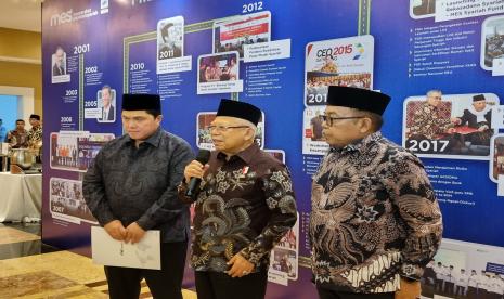 Ketua Umum Masyarakat Ekonomi Syariah (MES) periode bakti 2023-2025 Erick Thohir, Wakil Presiden RI Ma