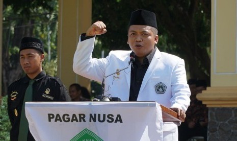 Ketua Umum Pagar Nusa, M. Nabil Haroen menghadiri pengesahan warga baru Pagar Nusa Mesir. 