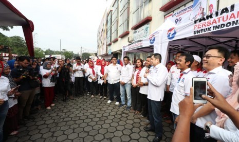 Ketua Umum Partai Perindo Hary Tanoesoedibjo memimpin konsolidasi Caleg Partai Perindo di Kabupaten Bogor.