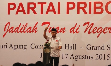 Deklarasi pendirian Partai Priboemi di Hotel Grand Sahid, Jakarta, Senin, 17 Agustus 2015 (ilustrasi).